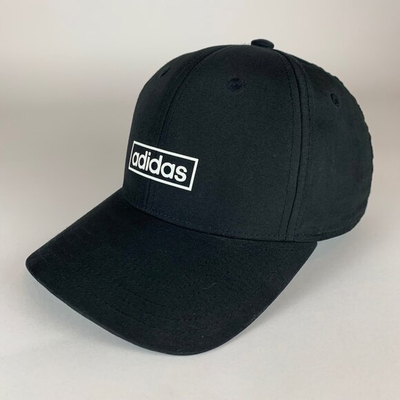 Adidas Mens Black Snapback Adjustable Hat - Picture 1 of 6